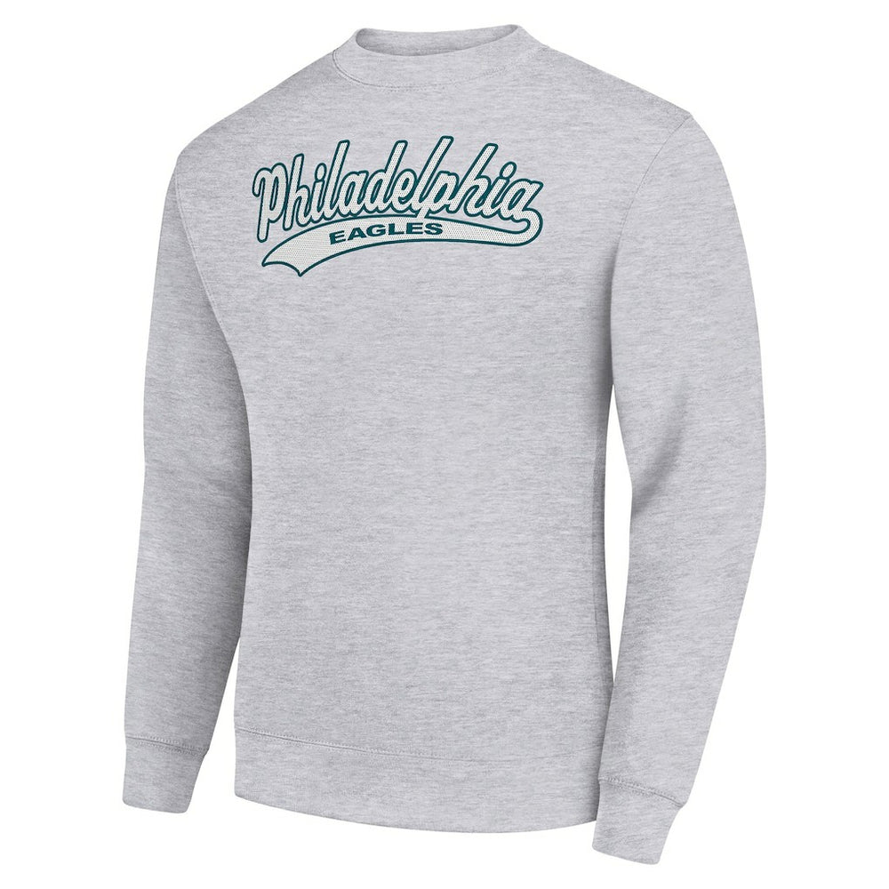 NFL Philadelphia Eagles Starter Tailsweep Team Graphic Tri-Blend Fleece Pullover Sweatshirt