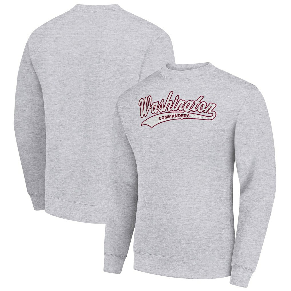 NFL Washington Commanders Starter Tailsweep Team Graphic Tri-Blend Fleece Pullover Sweatshirt