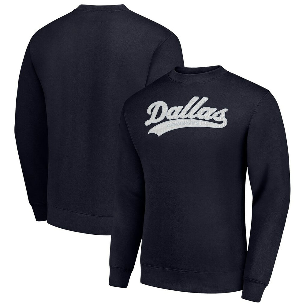 NFL Dallas Cowboys Starter Tailsweep Team Graphic Tri-Blend Fleece Pullover Sweatshirt