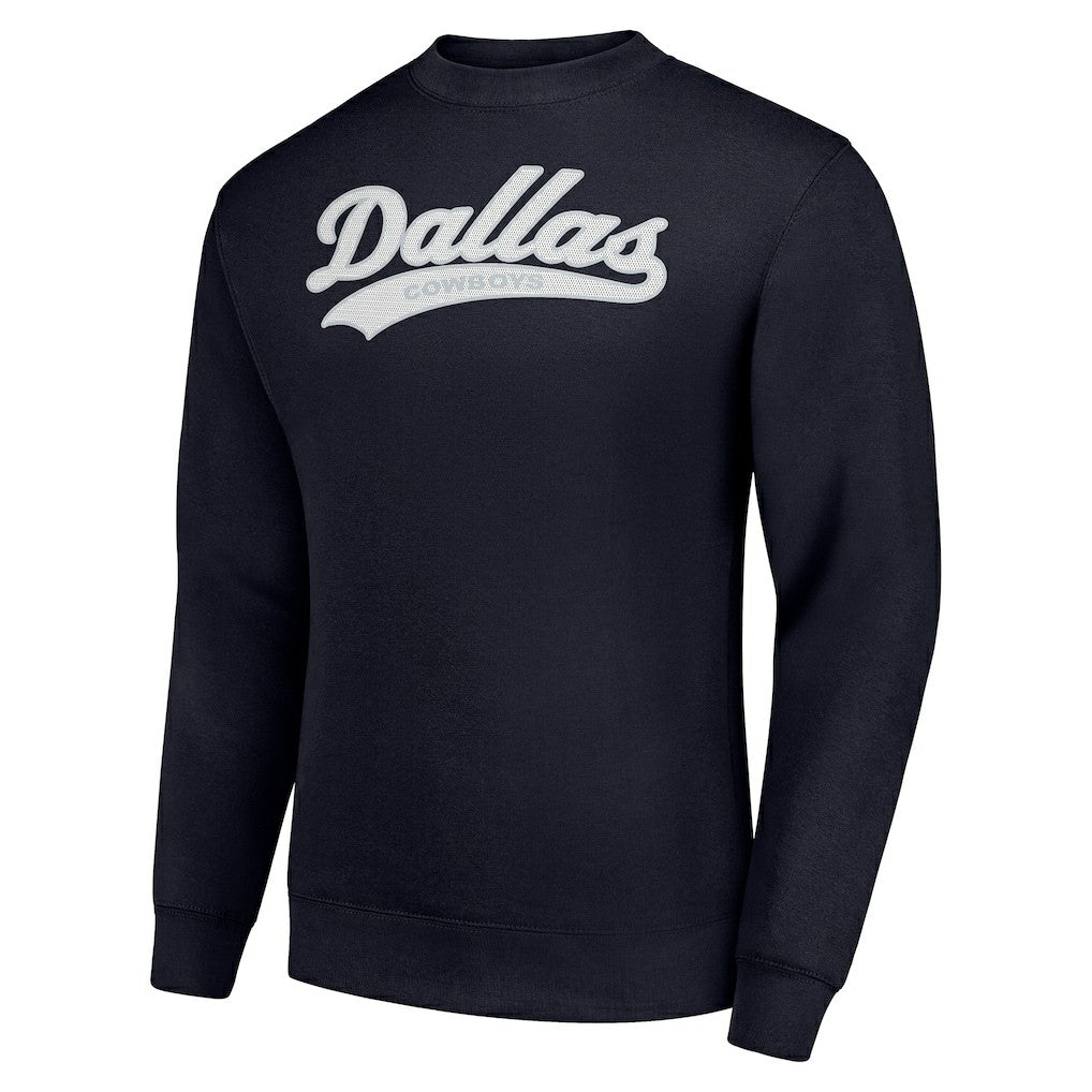 NFL Dallas Cowboys Starter Tailsweep Team Graphic Tri-Blend Fleece Pullover Sweatshirt