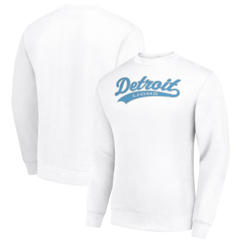 NFL Detroit Lions Starter Tailsweep Team Graphic Tri-Blend Fleece Pullover Sweatshirt