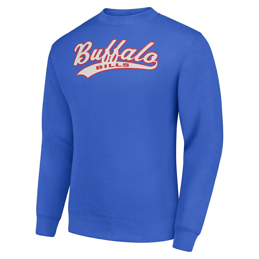 NFL Buffalo Bills Starter Tailsweep Team Graphic Tri-Blend Fleece Pullover Sweatshirt