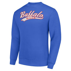 NFL Buffalo Bills Starter Tailsweep Team Graphic Tri-Blend Fleece Pullover Sweatshirt