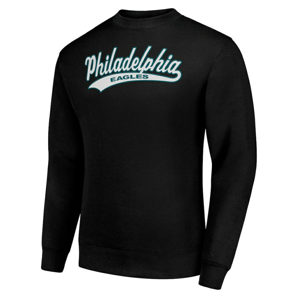 NFL Philadelphia Eagles Starter Tailsweep Team Graphic Tri-Blend Fleece Pullover Sweatshirt
