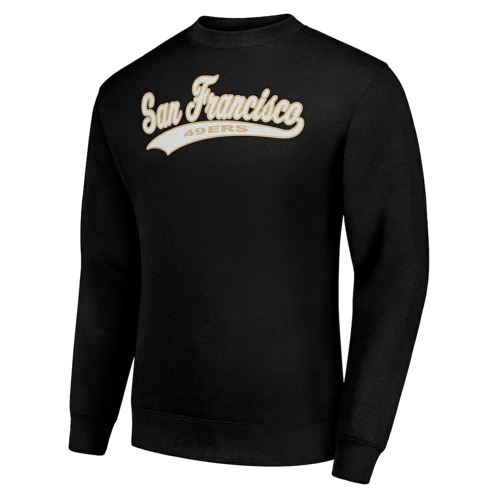 NFL San Francisco 49ers Starter Tailsweep Team Graphic Tri-Blend Fleece Pullover Sweatshirt