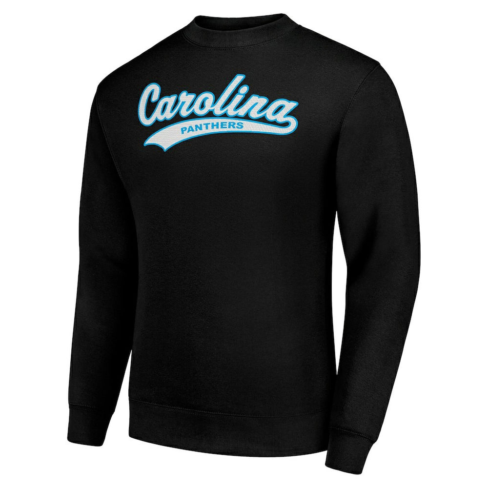 NFL Carolina Panthers Starter Tailsweep Team Graphic Tri-Blend Fleece Pullover Sweatshirt