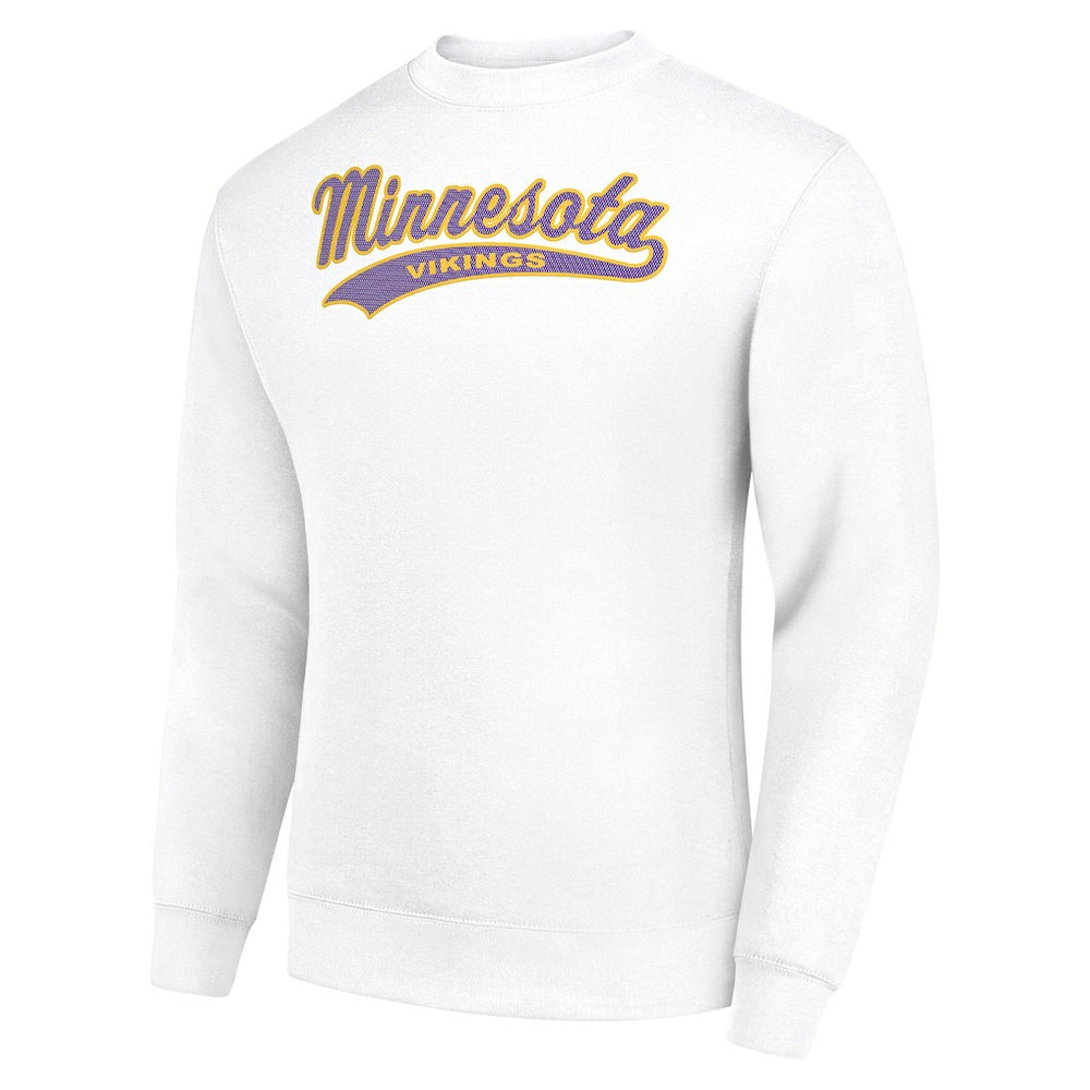 NFL Minnesota Vikings Starter Tailsweep Team Graphic Tri-Blend Fleece Pullover Sweatshirt