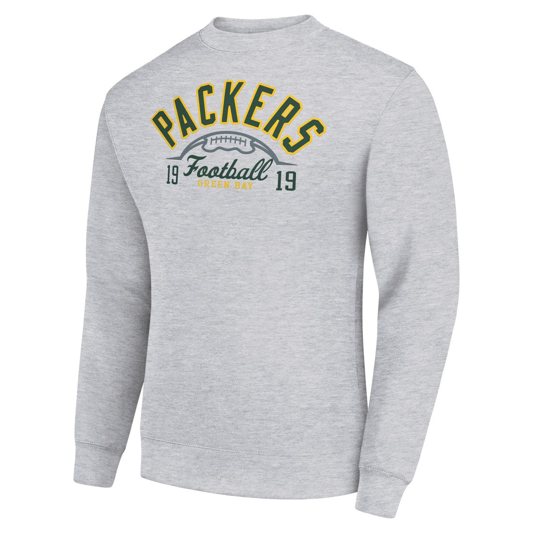 NFL Green Bay Packers Starter Half Ball Team Graphic Tri-Blend Fleece Pullover Sweatshirt
