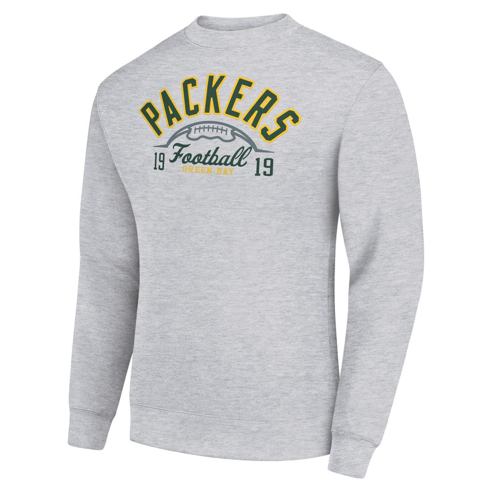 NFL Green Bay Packers Starter Half Ball Team Graphic Tri-Blend Fleece Pullover Sweatshirt