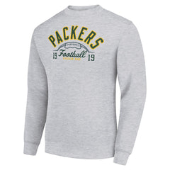NFL Green Bay Packers Starter Half Ball Team Graphic Tri-Blend Fleece Pullover Sweatshirt