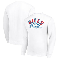NFL Buffalo Bills Starter Half Ball Team Graphic Tri-Blend Fleece Pullover Sweatshirt