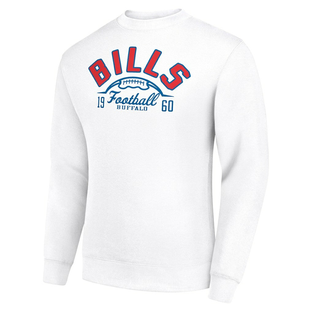 NFL Buffalo Bills Starter Half Ball Team Graphic Tri-Blend Fleece Pullover Sweatshirt