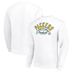 NFL Green Bay Packers Starter Half Ball Team Graphic Tri-Blend Fleece Pullover Sweatshirt