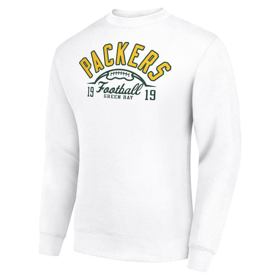 NFL Green Bay Packers Starter Half Ball Team Graphic Tri-Blend Fleece Pullover Sweatshirt