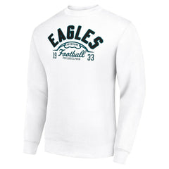 NFL Philadelphia Eagles Starter Half Ball Team Graphic Tri-Blend Fleece Pullover Sweatshirt