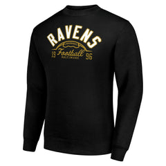 NFL Baltimore Ravens Starter Half Ball Team Graphic Tri-Blend Fleece Pullover Sweatshirt