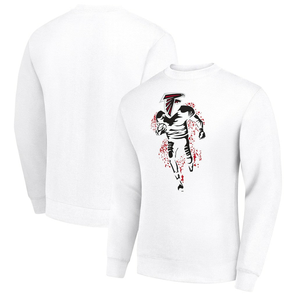 NFL Atlanta Falcons Starter Logoface Team Graphic Tri-Blend Fleece Pullover Sweatshirt