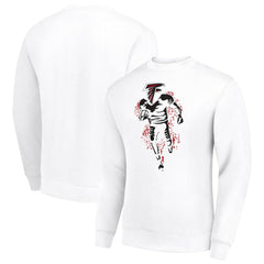 NFL Atlanta Falcons Starter Logoface Team Graphic Tri-Blend Fleece Pullover Sweatshirt