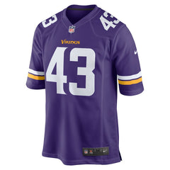 NFL Minnesota Vikings Andrew Van Ginkel  Team Game Jersey