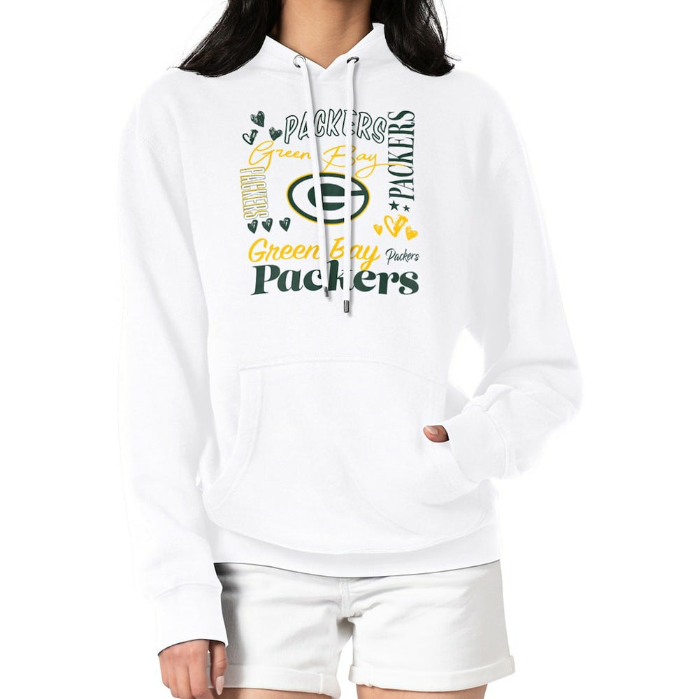 NFL Green Bay Packers G-III 4Her by Carl Banks Women's Collage Graphic Fleece Pullover Hoodie