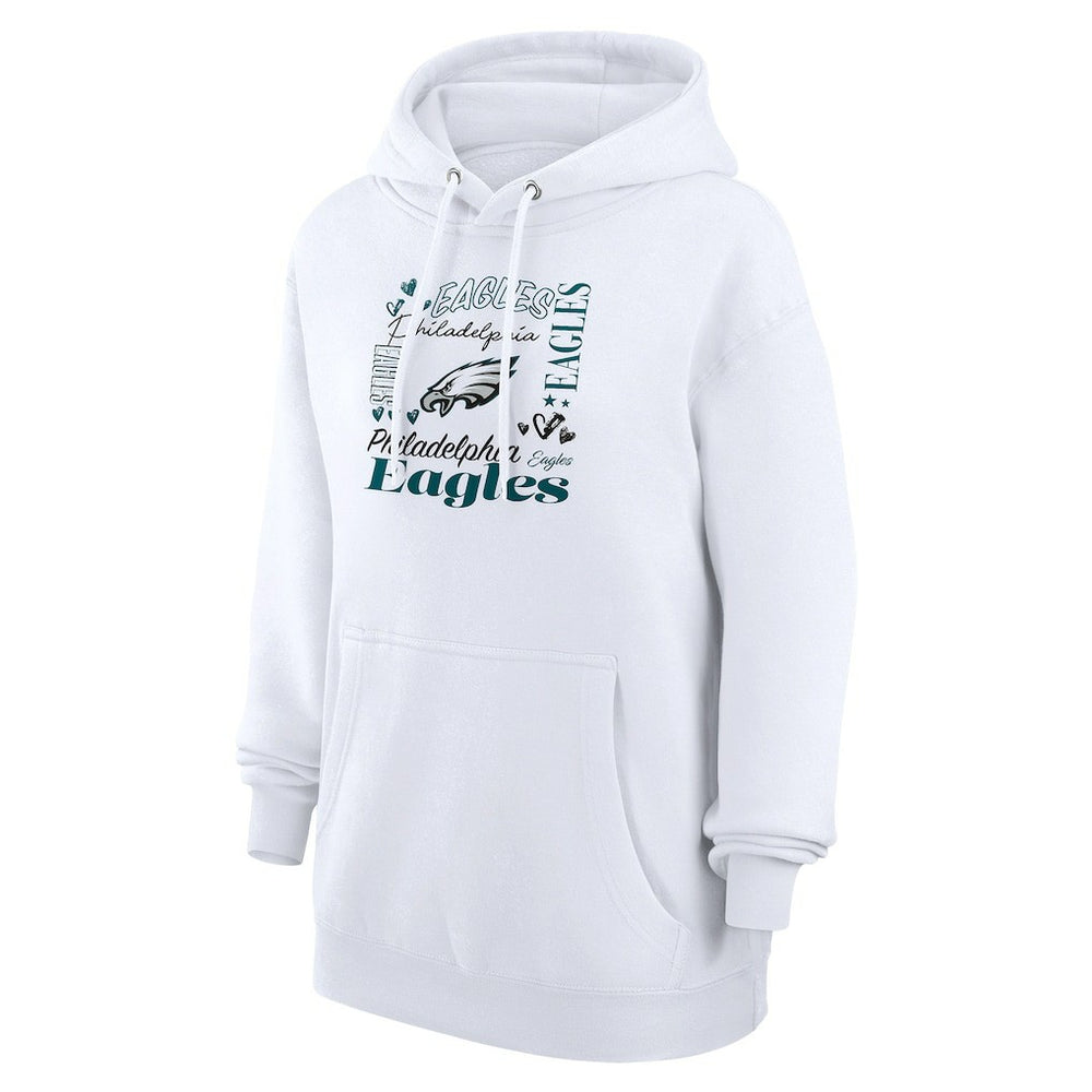NFL Philadelphia Eagles G-III 4Her by Carl Banks Women's Collage Graphic Fleece Pullover Hoodie