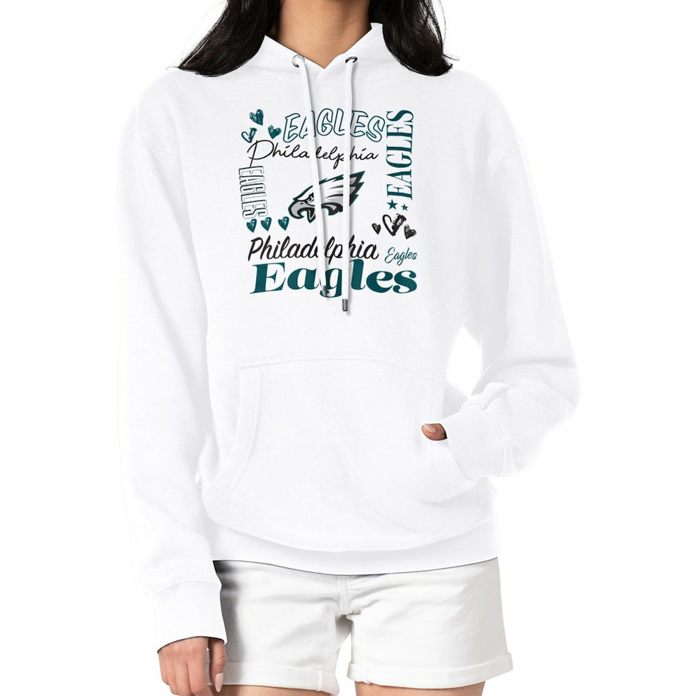 NFL Philadelphia Eagles G-III 4Her by Carl Banks Women's Collage Graphic Fleece Pullover Hoodie