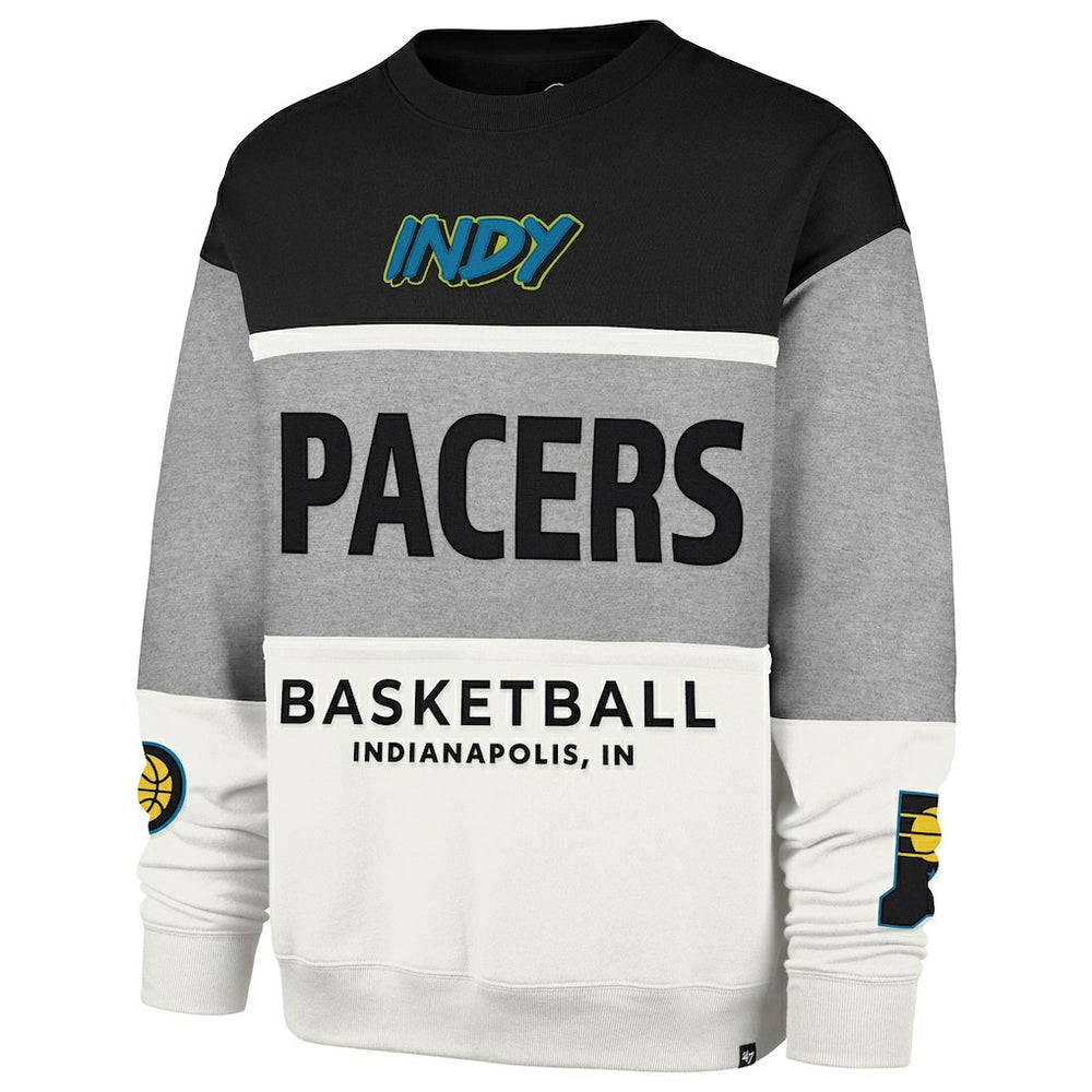Indiana Pacers '47 Unisex 2024/25 City Edition On Five Maximalist Pullover Sweatshirt - Gray | 47 brand cheap