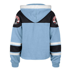 Washington Wizards '47 Women's 2024/25 City Edition Superior Cropped Lace-Up Pullover Hoodie - Light Blue | 47 brand cheap