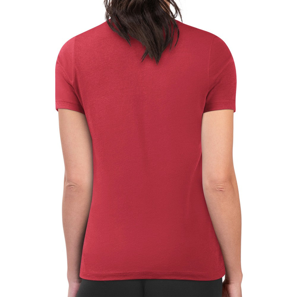 Cleveland Guardians G-III 4Her by Carl Banks Women's Super-Slim Fit Lightweight Collage Team Graphic Crew Neck T-Shirt - Red