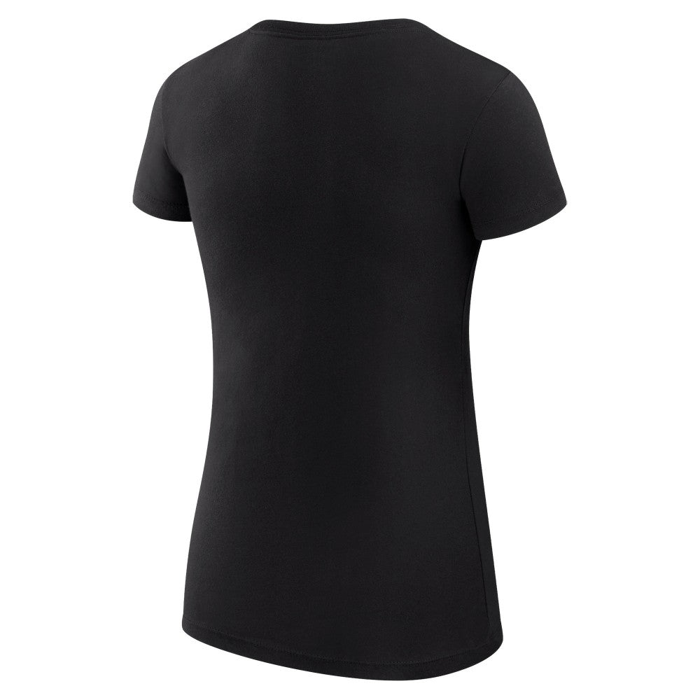 Cincinnati Reds G-III 4Her by Carl Banks Women's Super-Slim Fit Lightweight Collage Team Graphic Crew Neck T-Shirt - Black