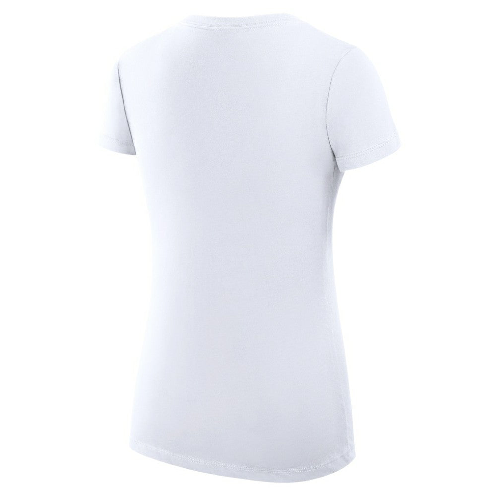 San Francisco Giants G-III 4Her by Carl Banks Women's Super-Slim Fit Lightweight Collage Team Graphic V-Neck T-Shirt - White