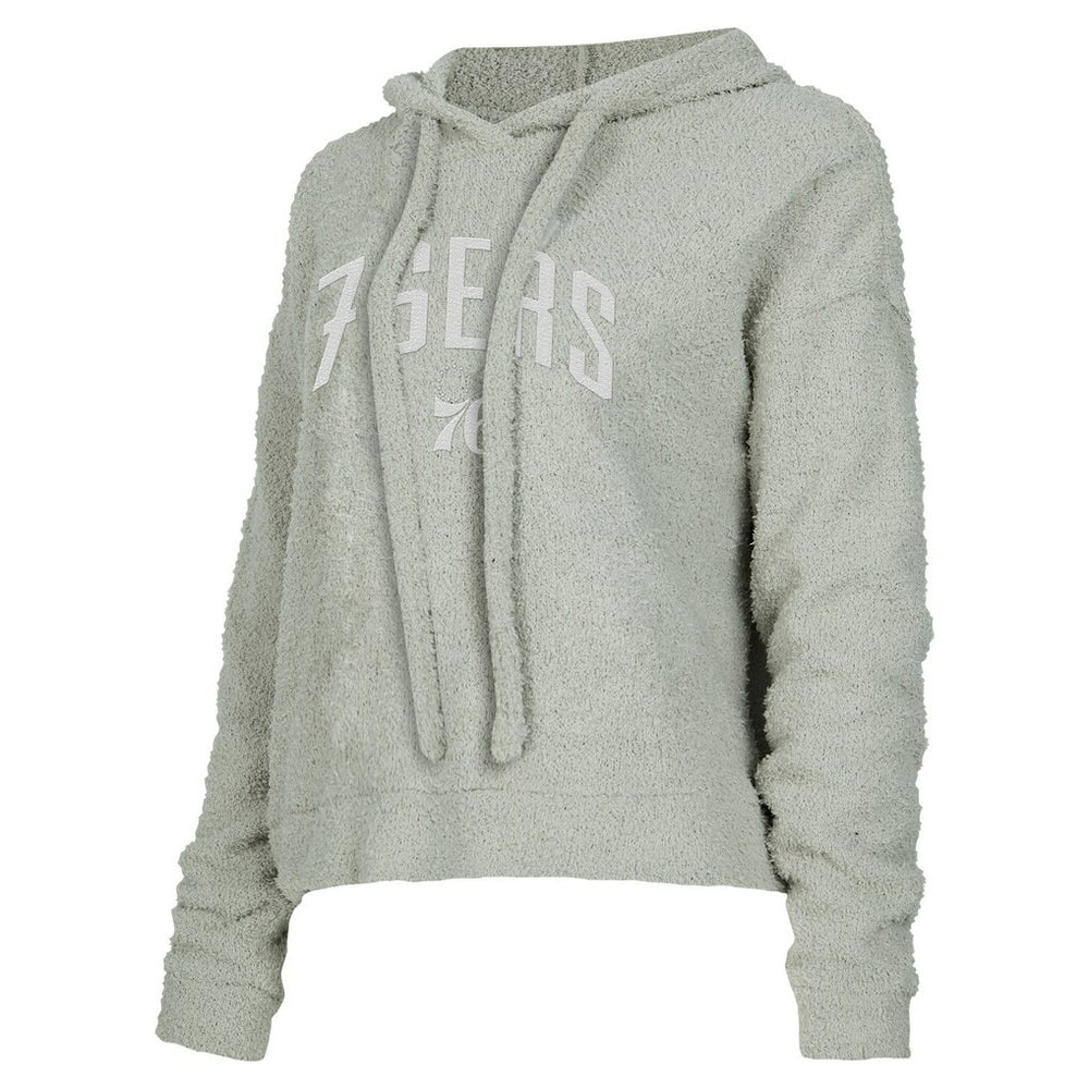 Philadelphia 76ers Concepts Sport Women's Ventura Comfy Pullover Hoodie - Gray shop