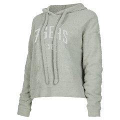 Philadelphia 76ers Concepts Sport Women's Ventura Comfy Pullover Hoodie - Gray shop