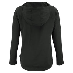 Cincinnati Reds Cutter & Buck Women's  Coastline Epic Comfort Eco Recycled Hoodie Raglan Long Sleeve T-Shirt - Black