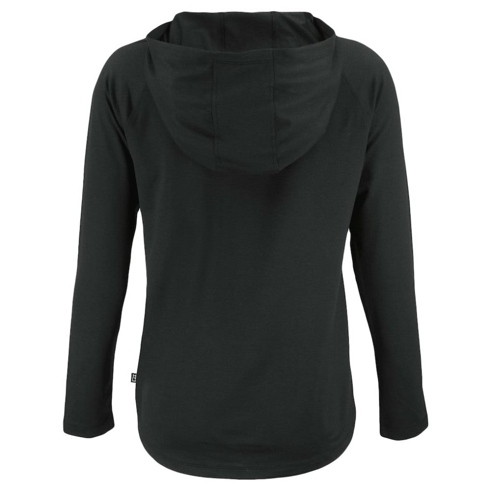 Arizona Diamondbacks Cutter & Buck Women's  Coastline Epic Comfort Eco Recycled Hoodie Raglan Long Sleeve T-Shirt - Black