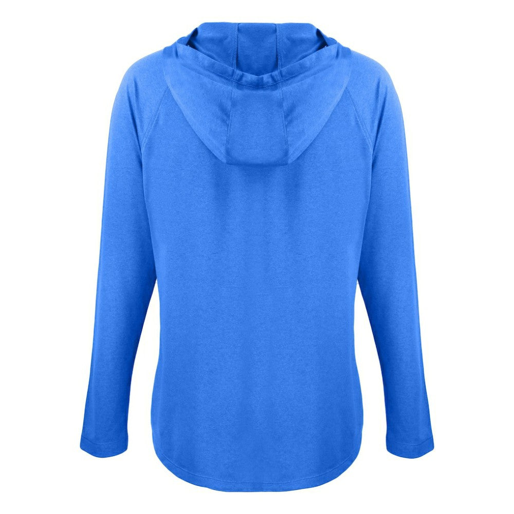 Los Angeles Dodgers Cutter & Buck Women's Cooperstown Collection Coastline Epic Comfort Eco Recycled Hoodie Raglan Long Sleeve T-Shirt - Royal