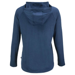 San Diego Padres Cutter & Buck Women's Cooperstown Collection Coastline Epic Comfort Eco Recycled Hoodie Raglan Long Sleeve T-Shirt - Navy