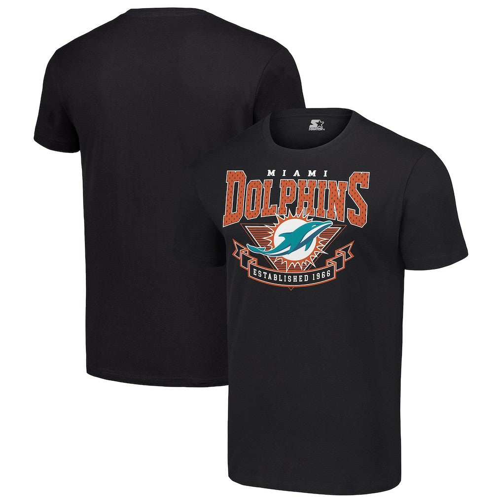 NFL Miami Dolphins Starter 80s Inspired Team Logo T-Shirt