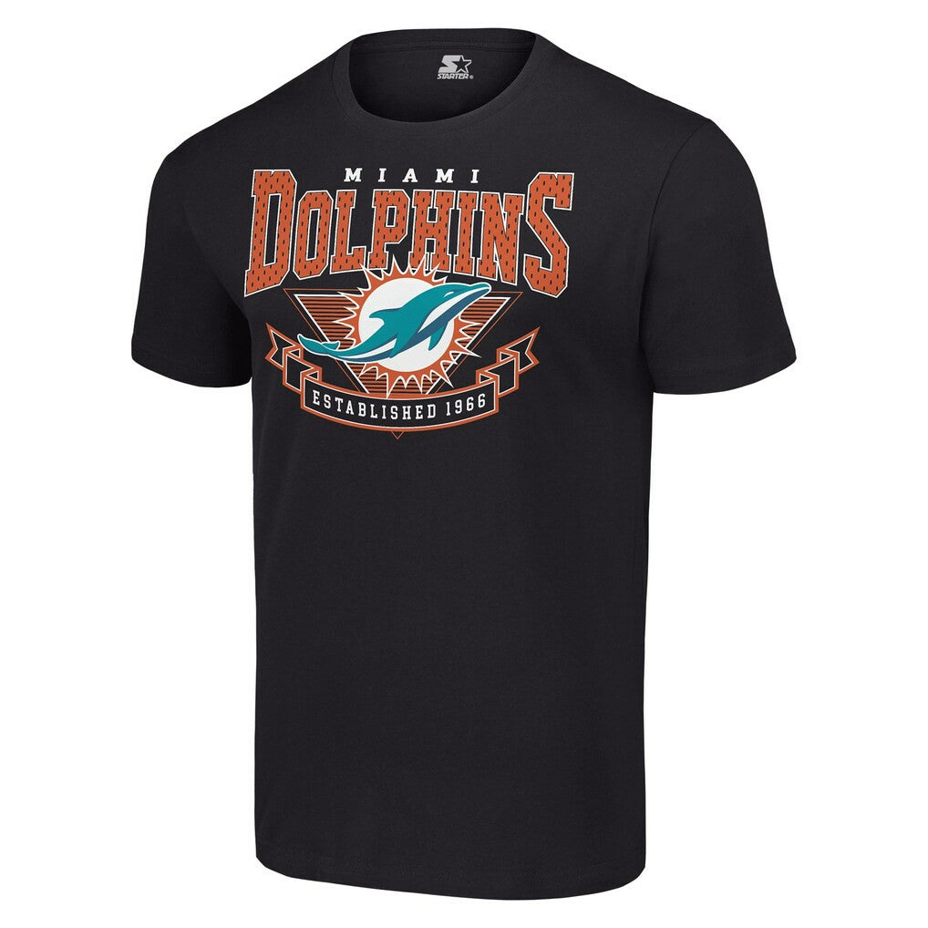 NFL Miami Dolphins Starter 80s Inspired Team Logo T-Shirt