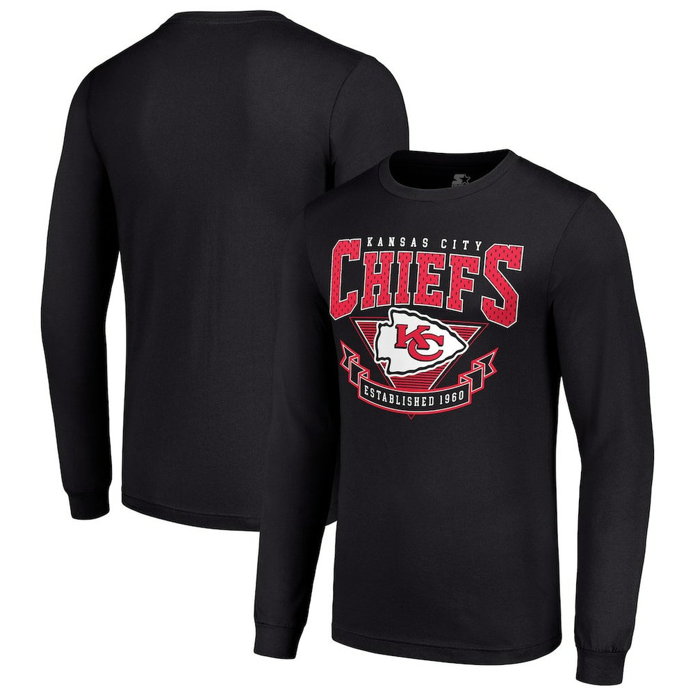 NFL Kansas City Chiefs Starter '80s Inspired Team Logo Long Sleeve T-Shirt