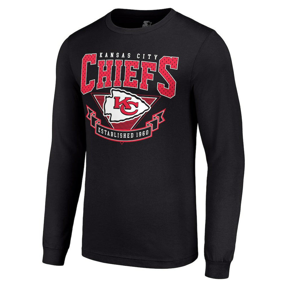 NFL Kansas City Chiefs Starter '80s Inspired Team Logo Long Sleeve T-Shirt