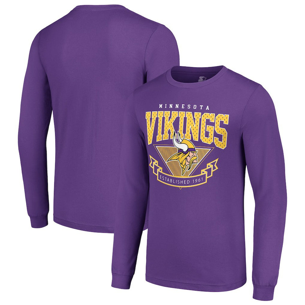 NFL Minnesota Vikings Starter '80s Inspired Team Logo Long Sleeve T-Shirt