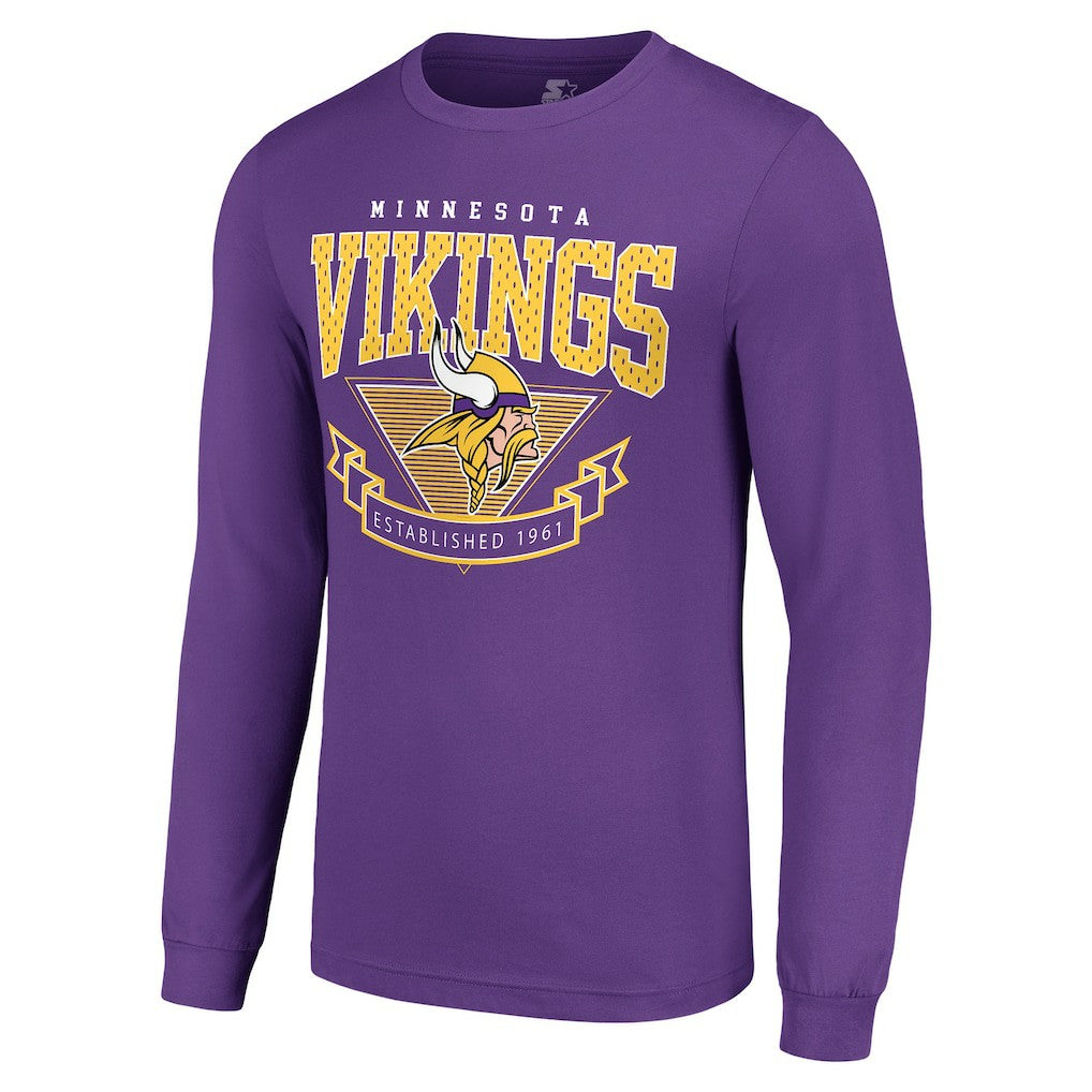 NFL Minnesota Vikings Starter '80s Inspired Team Logo Long Sleeve T-Shirt