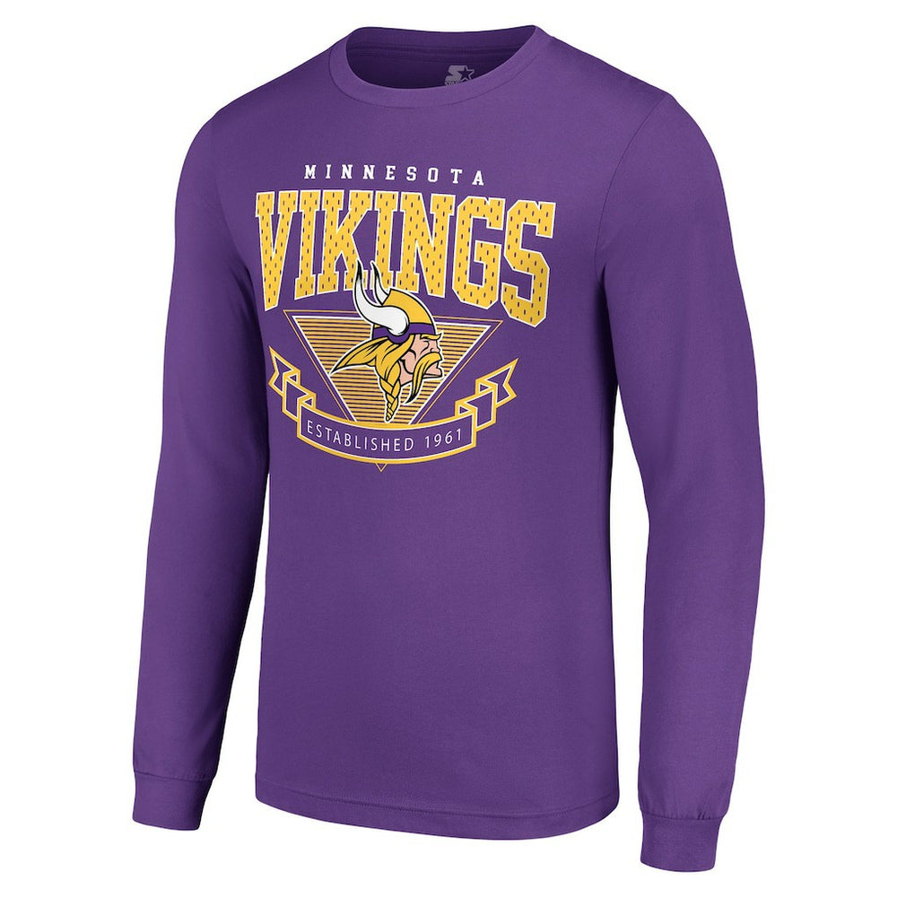 NFL Minnesota Vikings Starter '80s Inspired Team Logo Long Sleeve T-Shirt