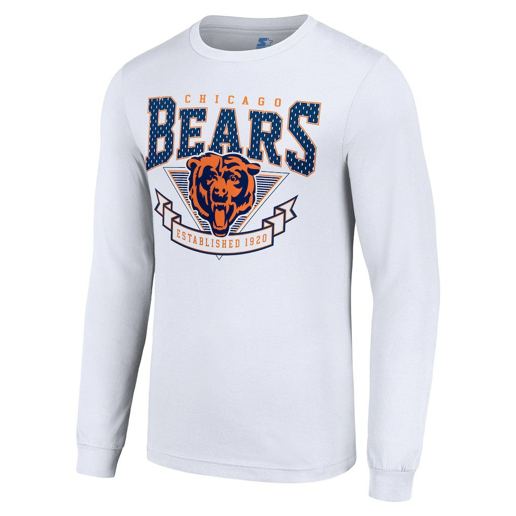 NFL Chicago Bears Starter '80s Inspired Team Logo Long Sleeve T-Shirt