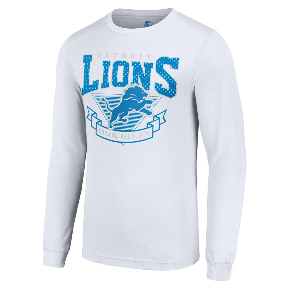 NFL Detroit Lions Starter '80s Inspired Team Logo Long Sleeve T-Shirt