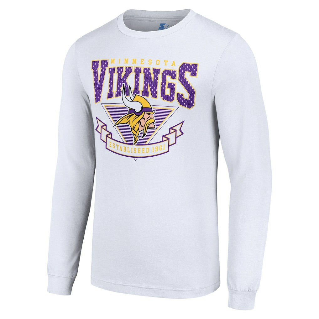 NFL Minnesota Vikings Starter '80s Inspired Team Logo Long Sleeve T-Shirt