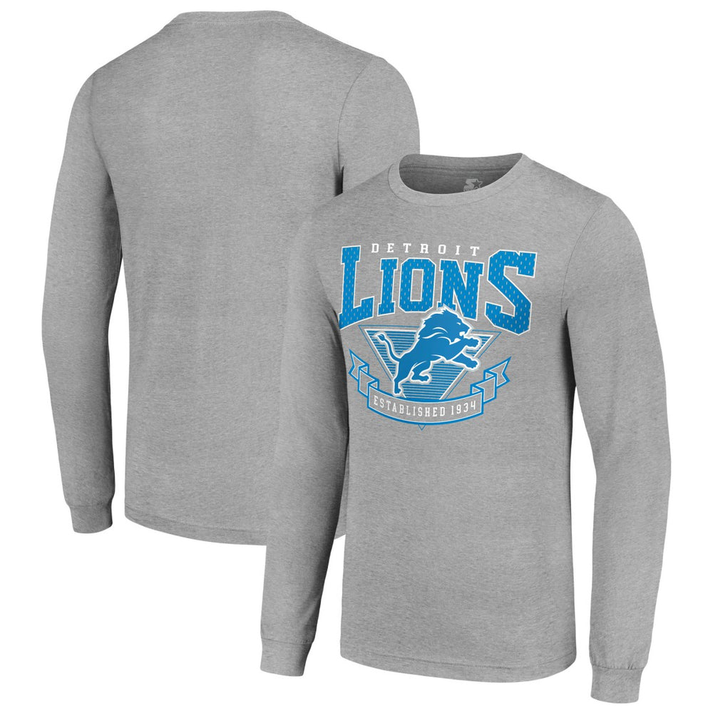 NFL Detroit Lions Starter '80s Inspired Team Logo Long Sleeve T-Shirt