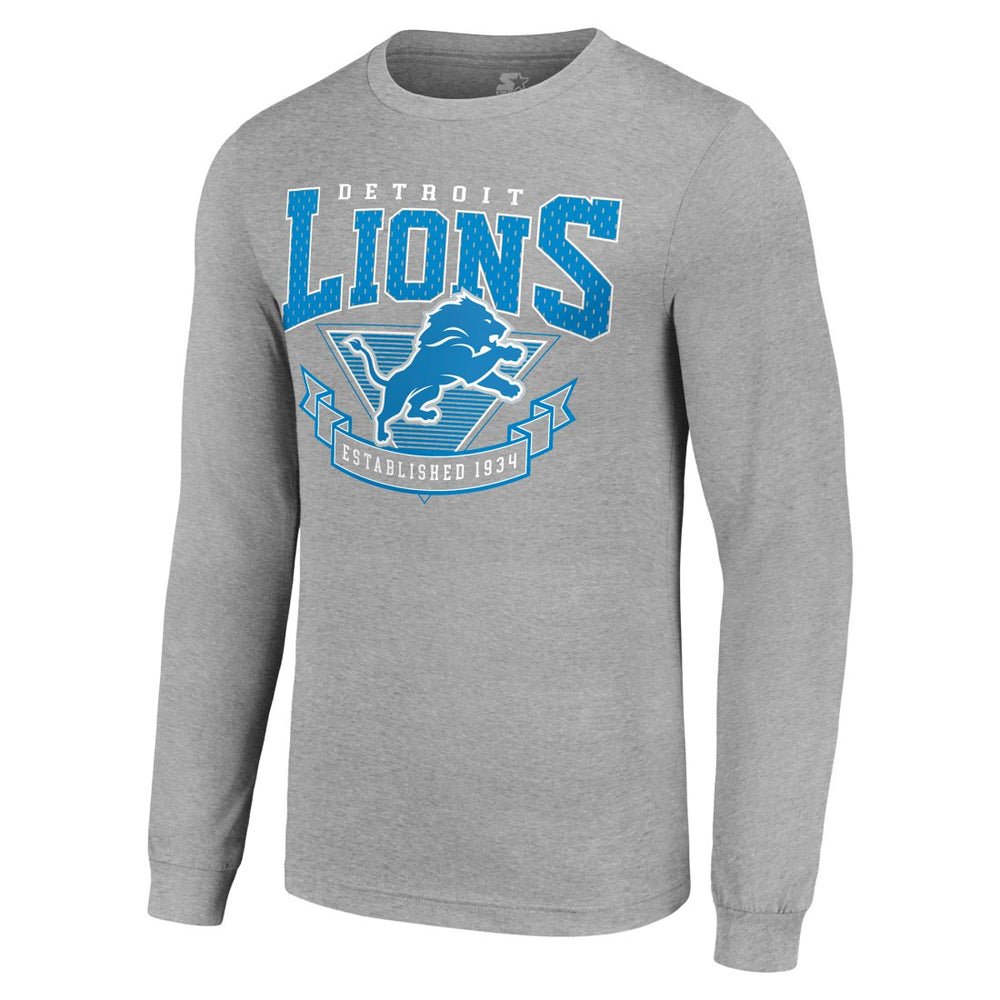 NFL Detroit Lions Starter '80s Inspired Team Logo Long Sleeve T-Shirt