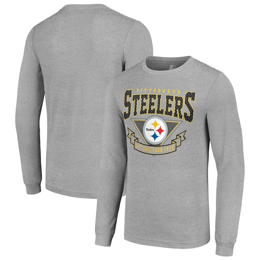 NFL Pittsburgh Steelers Starter '80s Inspired Team Logo Long Sleeve T-Shirt